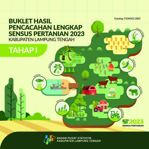 Buklet Hasil Pencacahan Lengkap Sensus Pertanian 2023 -Tahap I Kabupaten Lampung Tengah